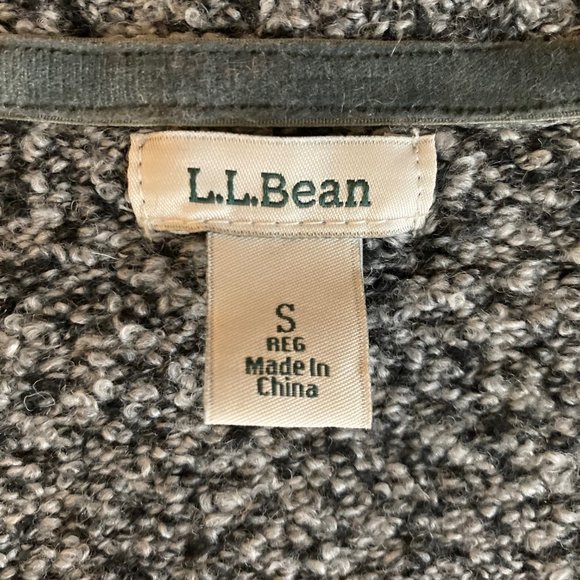 LL Bean Cowlneck Sweater black/white - Picture 6 of 10